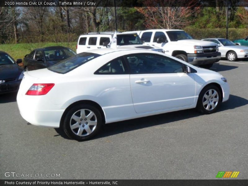 Taffeta White / Gray 2010 Honda Civic LX Coupe