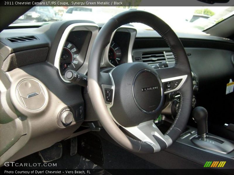 Synergy Green Metallic / Black 2011 Chevrolet Camaro LT/RS Coupe