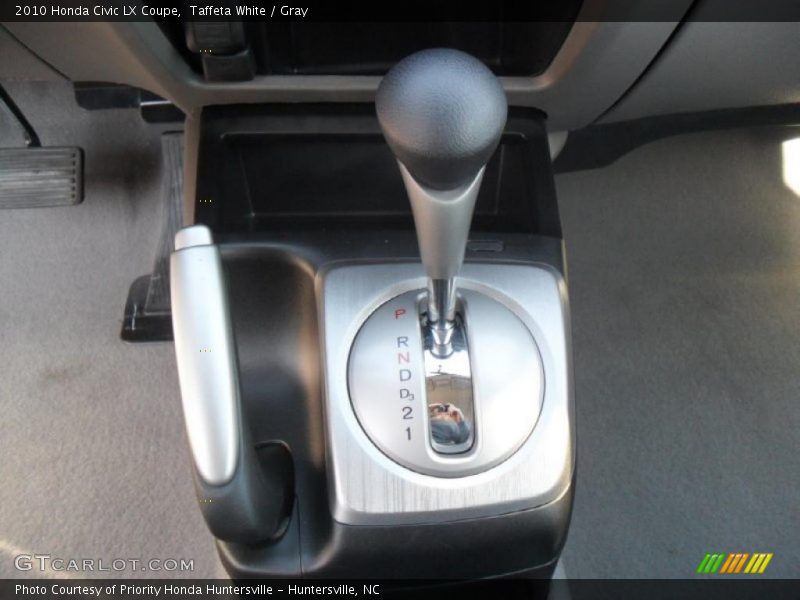 Taffeta White / Gray 2010 Honda Civic LX Coupe