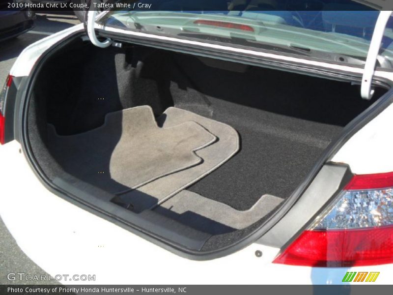 Taffeta White / Gray 2010 Honda Civic LX Coupe