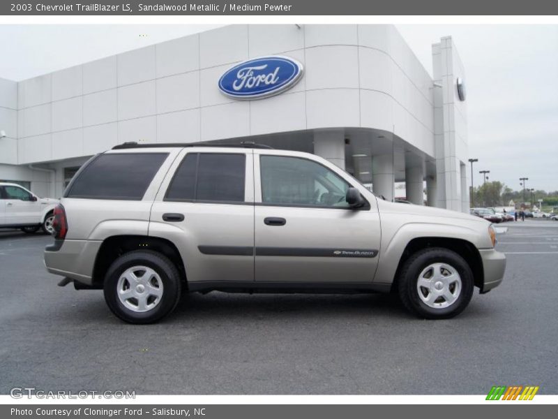 Sandalwood Metallic / Medium Pewter 2003 Chevrolet TrailBlazer LS