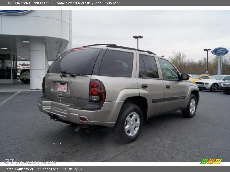 Sandalwood Metallic / Medium Pewter 2003 Chevrolet TrailBlazer LS