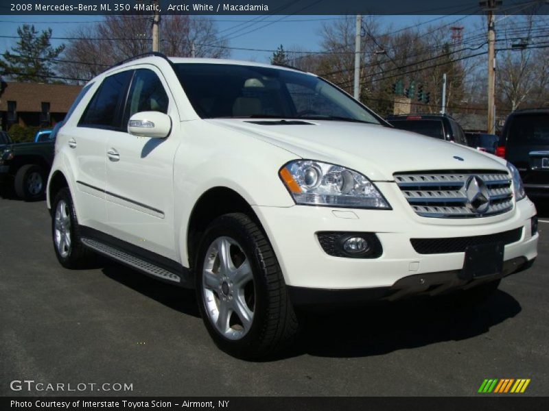 Arctic White / Macadamia 2008 Mercedes-Benz ML 350 4Matic