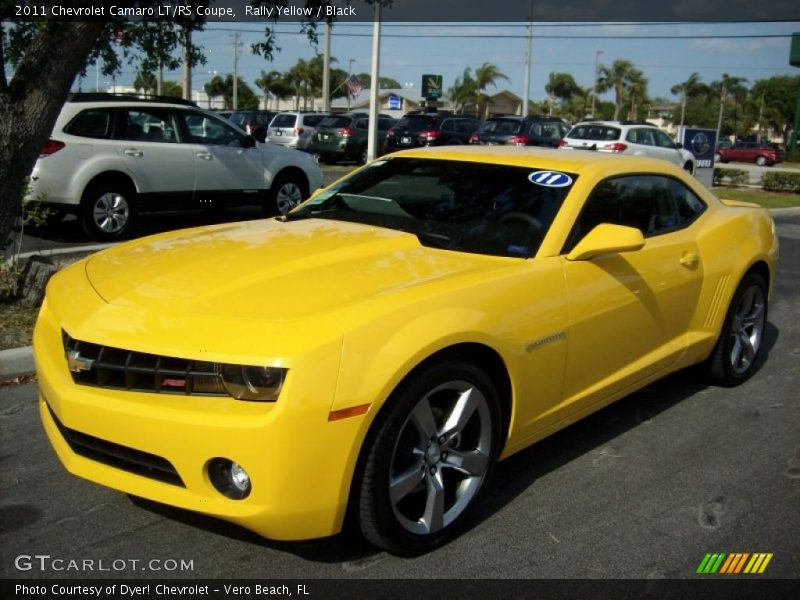 Rally Yellow / Black 2011 Chevrolet Camaro LT/RS Coupe