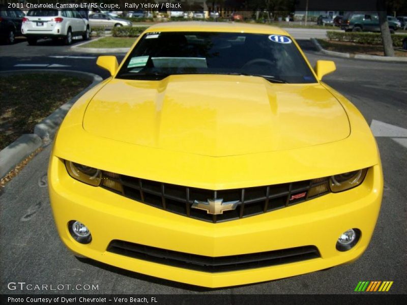 Rally Yellow / Black 2011 Chevrolet Camaro LT/RS Coupe