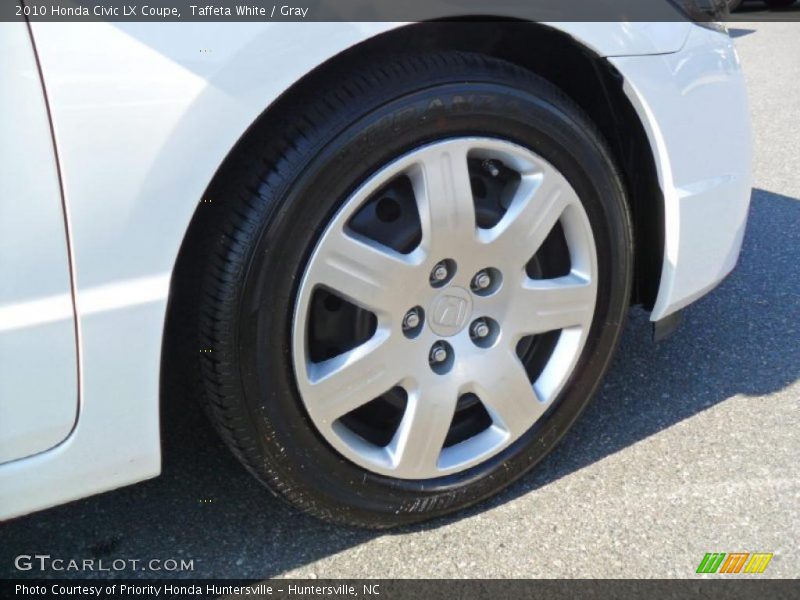 Taffeta White / Gray 2010 Honda Civic LX Coupe