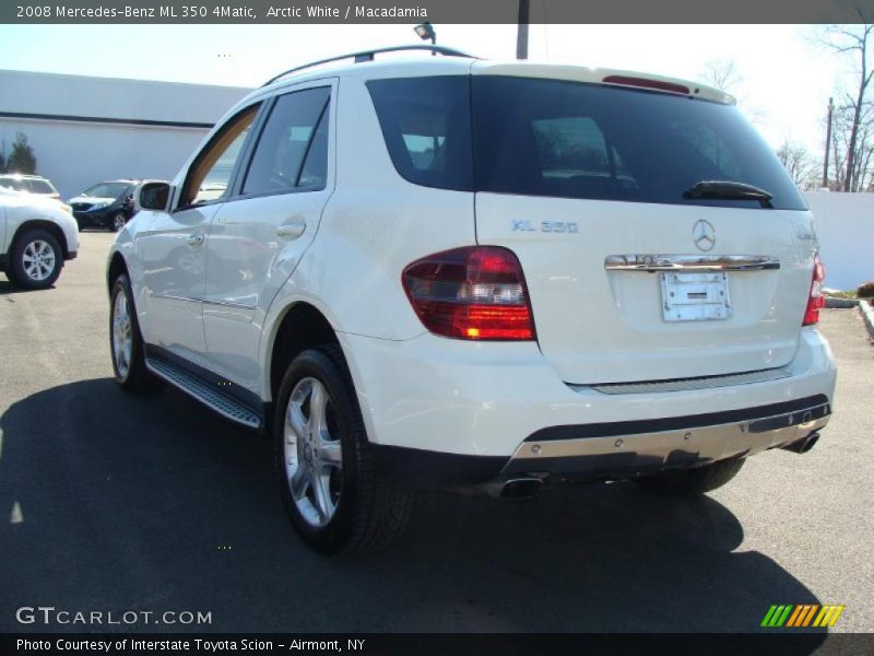 Arctic White / Macadamia 2008 Mercedes-Benz ML 350 4Matic