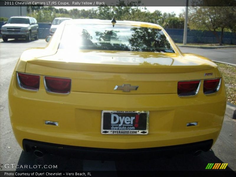 Rally Yellow / Black 2011 Chevrolet Camaro LT/RS Coupe