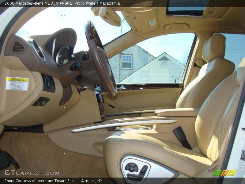 Arctic White / Macadamia 2008 Mercedes-Benz ML 350 4Matic