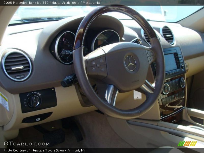 Arctic White / Macadamia 2008 Mercedes-Benz ML 350 4Matic