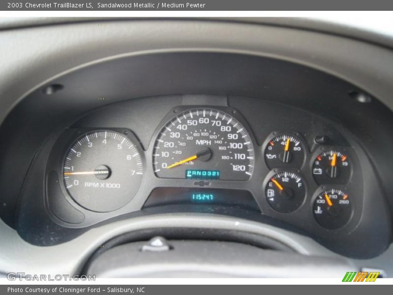 Sandalwood Metallic / Medium Pewter 2003 Chevrolet TrailBlazer LS