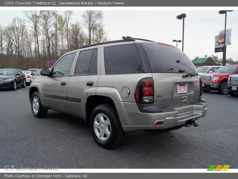 Sandalwood Metallic / Medium Pewter 2003 Chevrolet TrailBlazer LS
