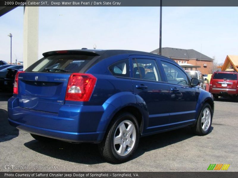Deep Water Blue Pearl / Dark Slate Gray 2009 Dodge Caliber SXT