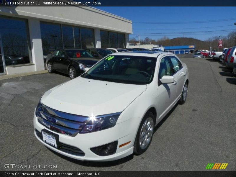 White Suede / Medium Light Stone 2010 Ford Fusion SE