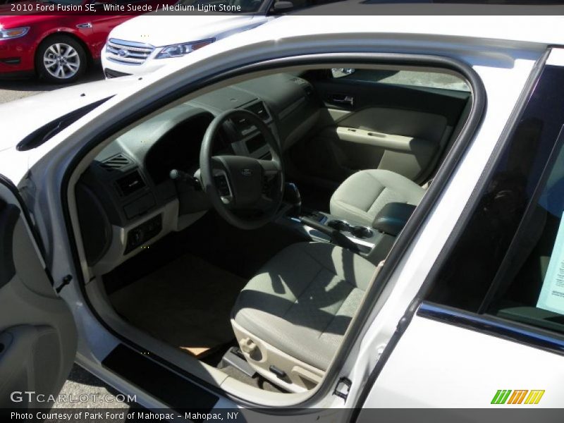 White Suede / Medium Light Stone 2010 Ford Fusion SE