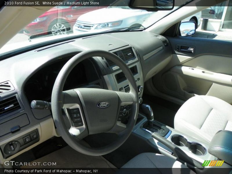 White Suede / Medium Light Stone 2010 Ford Fusion SE
