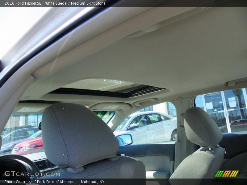 White Suede / Medium Light Stone 2010 Ford Fusion SE