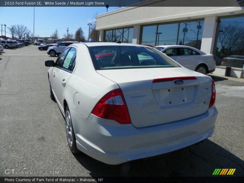 White Suede / Medium Light Stone 2010 Ford Fusion SE