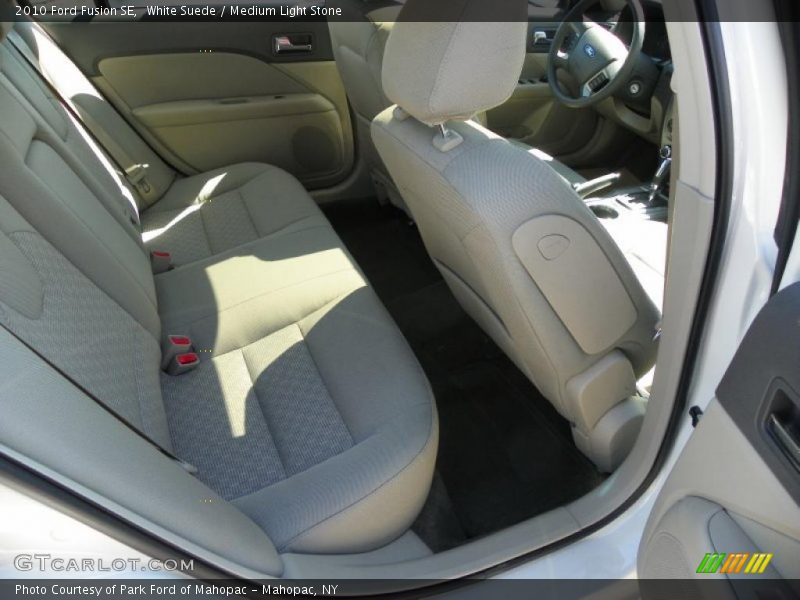 White Suede / Medium Light Stone 2010 Ford Fusion SE