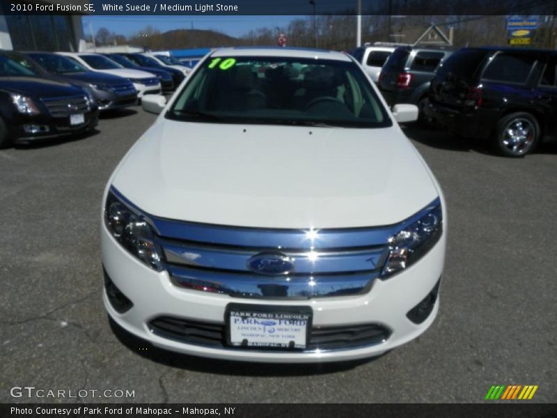 White Suede / Medium Light Stone 2010 Ford Fusion SE