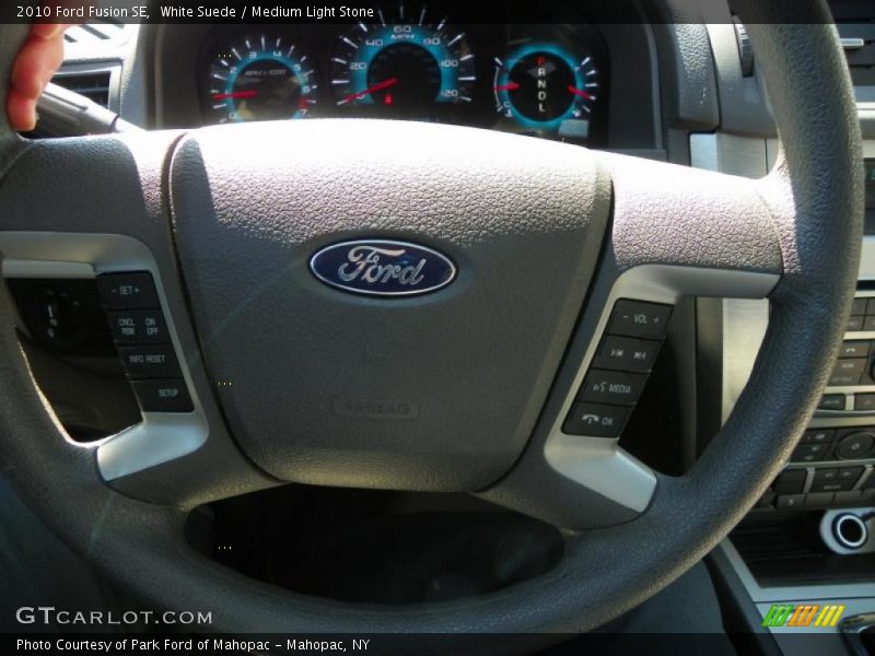 White Suede / Medium Light Stone 2010 Ford Fusion SE