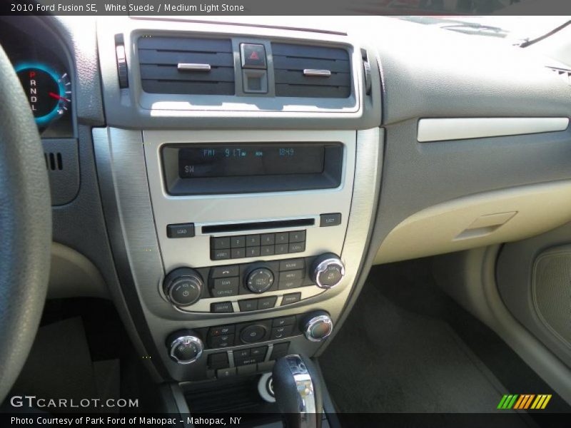 White Suede / Medium Light Stone 2010 Ford Fusion SE