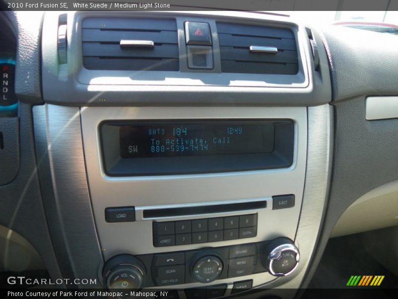 White Suede / Medium Light Stone 2010 Ford Fusion SE