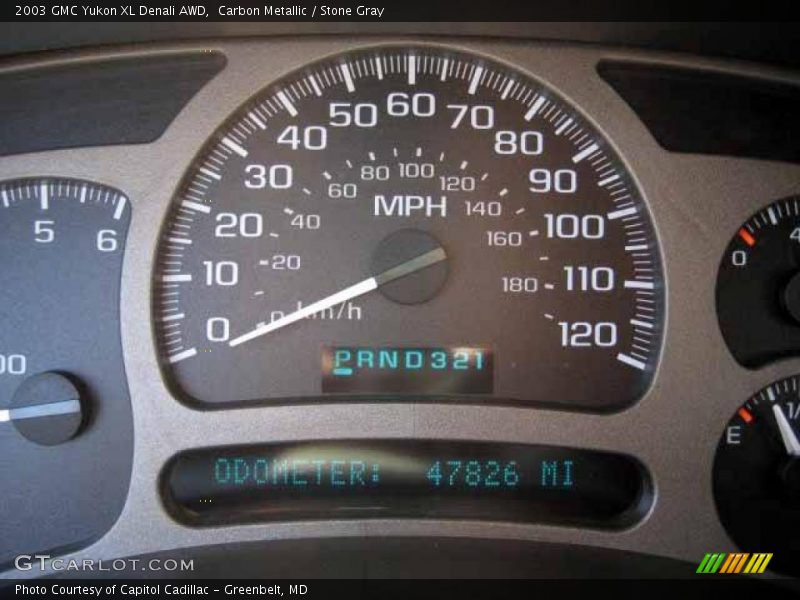 Carbon Metallic / Stone Gray 2003 GMC Yukon XL Denali AWD