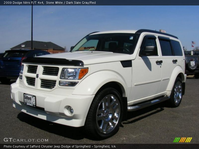 Stone White / Dark Slate Gray/Red 2009 Dodge Nitro R/T 4x4