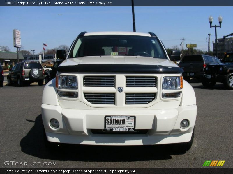 Stone White / Dark Slate Gray/Red 2009 Dodge Nitro R/T 4x4