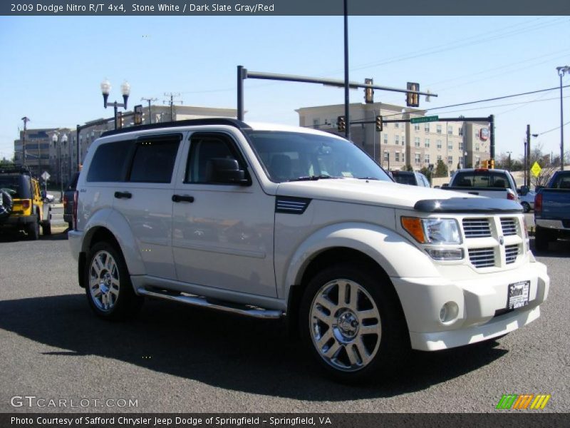 Stone White / Dark Slate Gray/Red 2009 Dodge Nitro R/T 4x4
