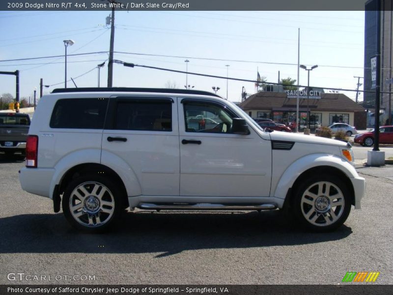Stone White / Dark Slate Gray/Red 2009 Dodge Nitro R/T 4x4