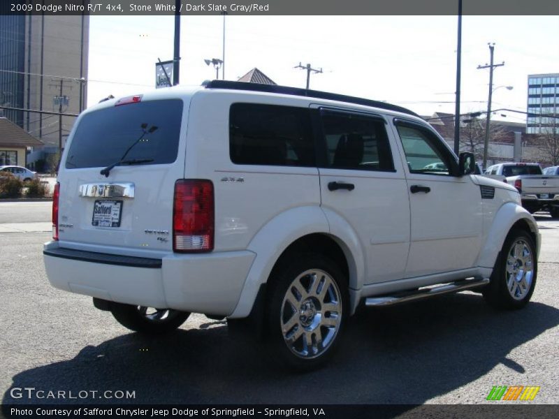 Stone White / Dark Slate Gray/Red 2009 Dodge Nitro R/T 4x4
