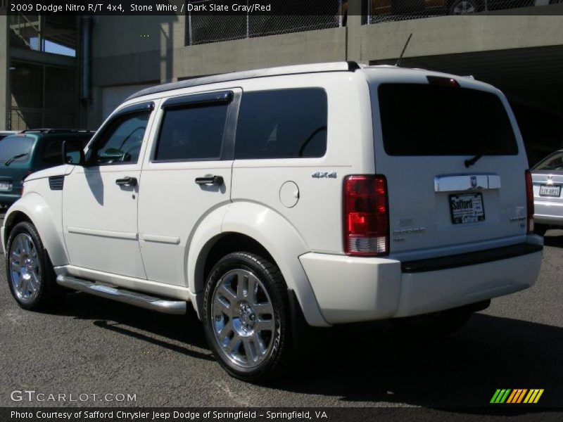 Stone White / Dark Slate Gray/Red 2009 Dodge Nitro R/T 4x4