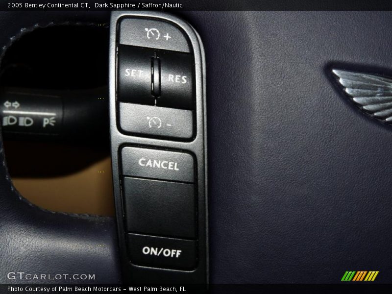 Controls of 2005 Continental GT 