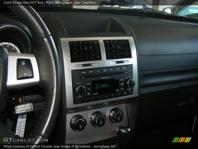 Stone White / Dark Slate Gray/Red 2009 Dodge Nitro R/T 4x4