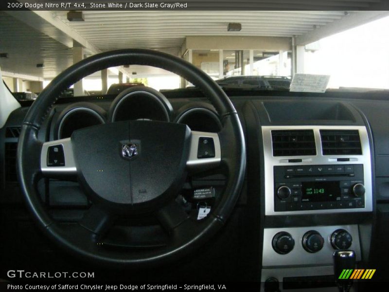 Stone White / Dark Slate Gray/Red 2009 Dodge Nitro R/T 4x4