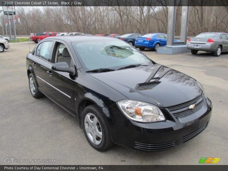 Black / Gray 2008 Chevrolet Cobalt LT Sedan