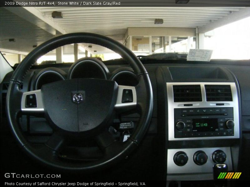 Stone White / Dark Slate Gray/Red 2009 Dodge Nitro R/T 4x4