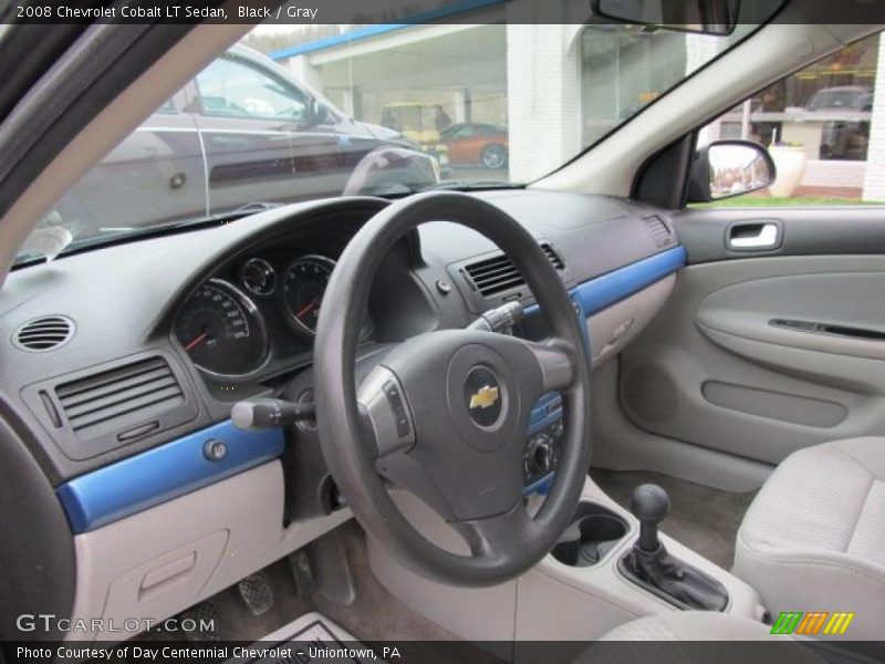 Black / Gray 2008 Chevrolet Cobalt LT Sedan