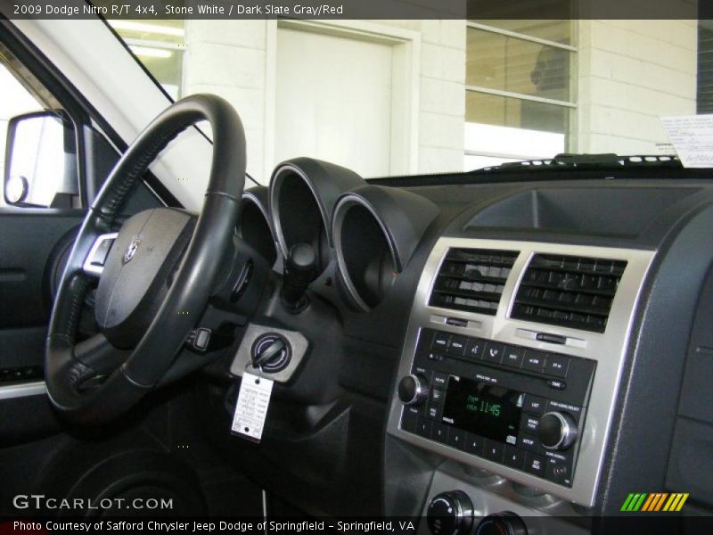 Stone White / Dark Slate Gray/Red 2009 Dodge Nitro R/T 4x4