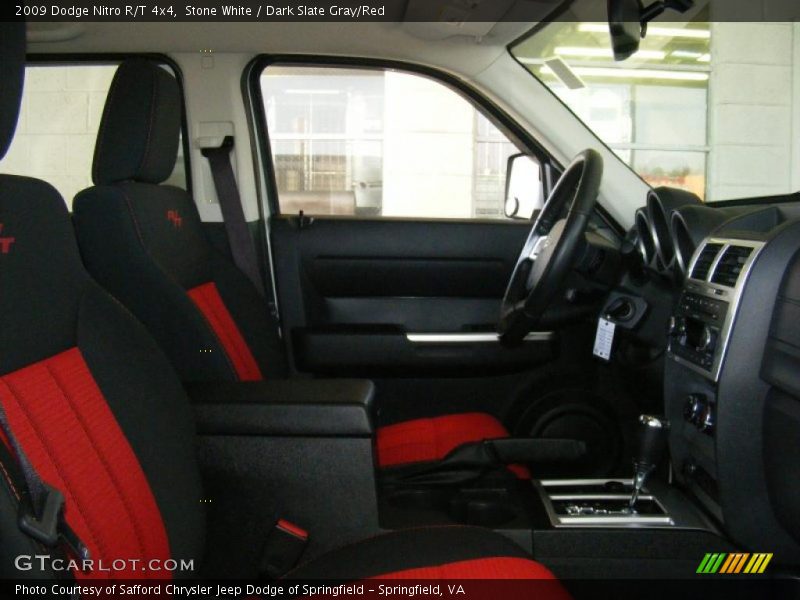 Stone White / Dark Slate Gray/Red 2009 Dodge Nitro R/T 4x4
