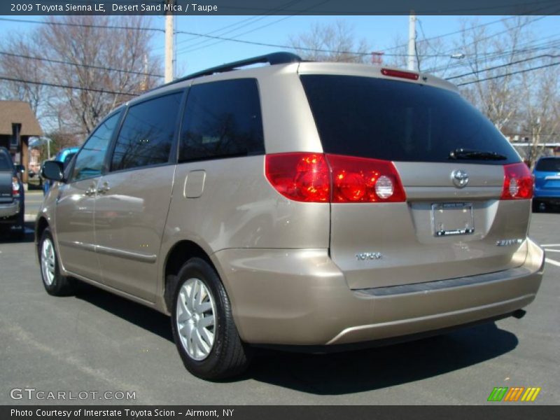 Desert Sand Mica / Taupe 2009 Toyota Sienna LE