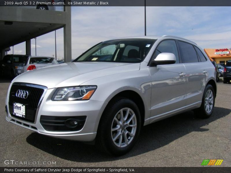 Ice Silver Metallic / Black 2009 Audi Q5 3.2 Premium quattro