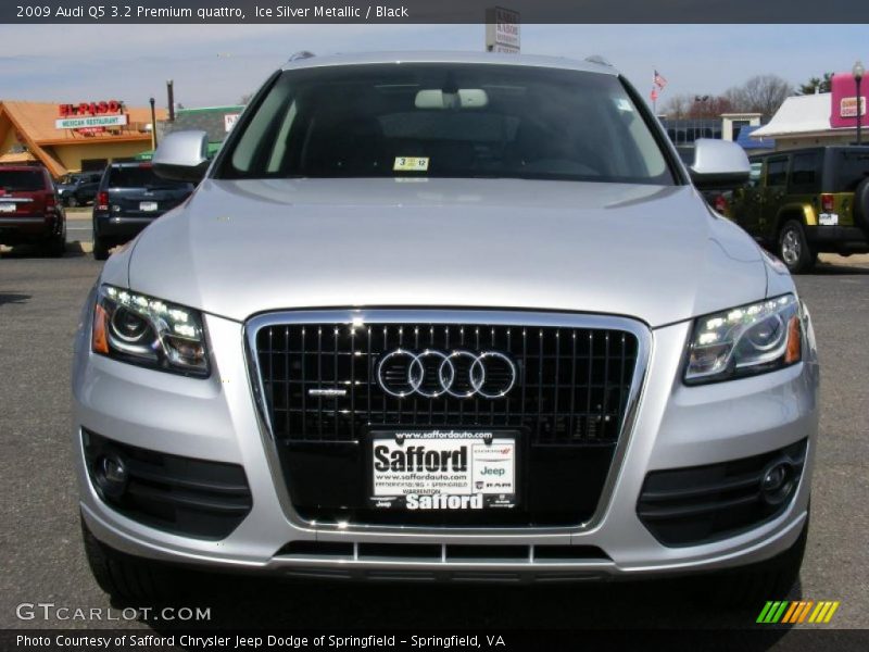 Ice Silver Metallic / Black 2009 Audi Q5 3.2 Premium quattro