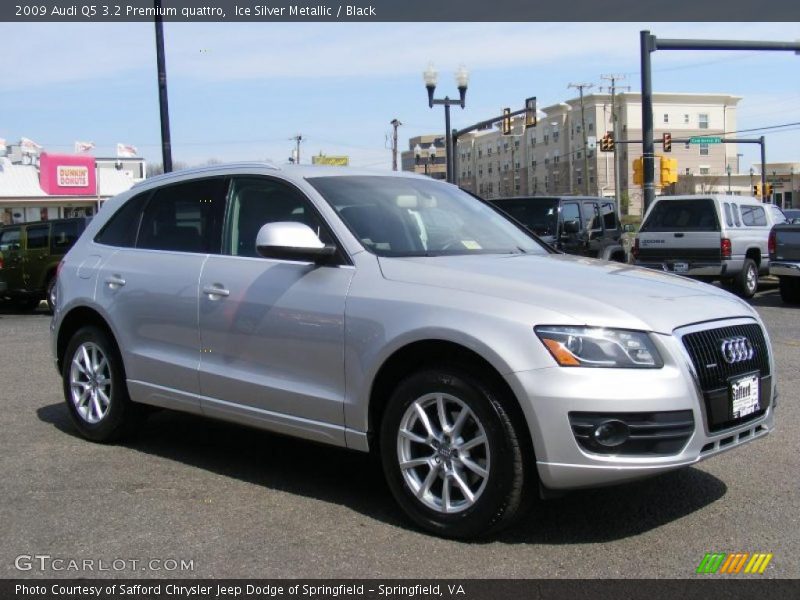 Ice Silver Metallic / Black 2009 Audi Q5 3.2 Premium quattro