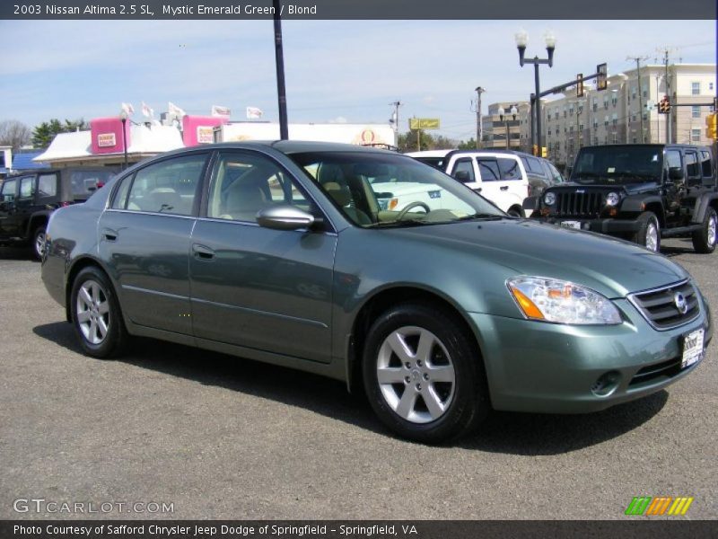 Mystic Emerald Green / Blond 2003 Nissan Altima 2.5 SL