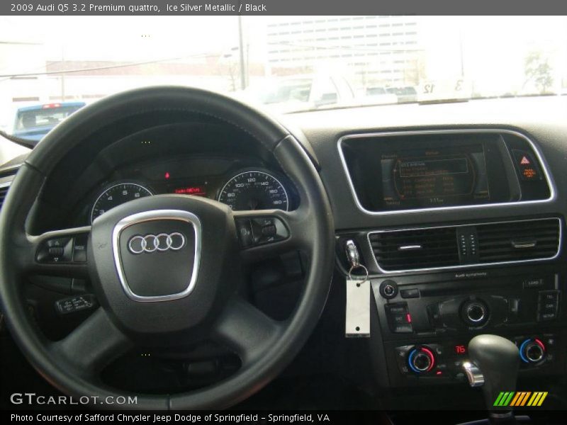 Ice Silver Metallic / Black 2009 Audi Q5 3.2 Premium quattro