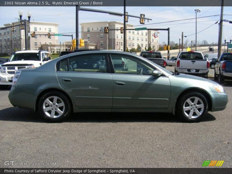Mystic Emerald Green / Blond 2003 Nissan Altima 2.5 SL