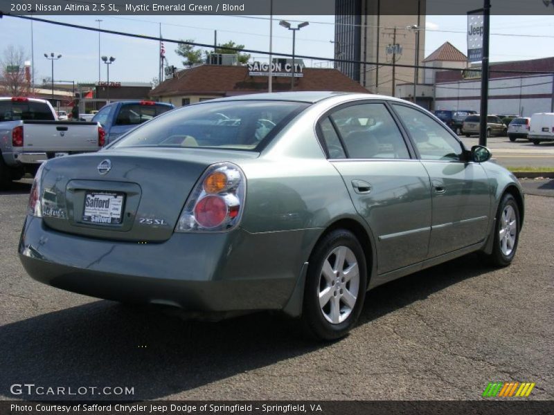 Mystic Emerald Green / Blond 2003 Nissan Altima 2.5 SL